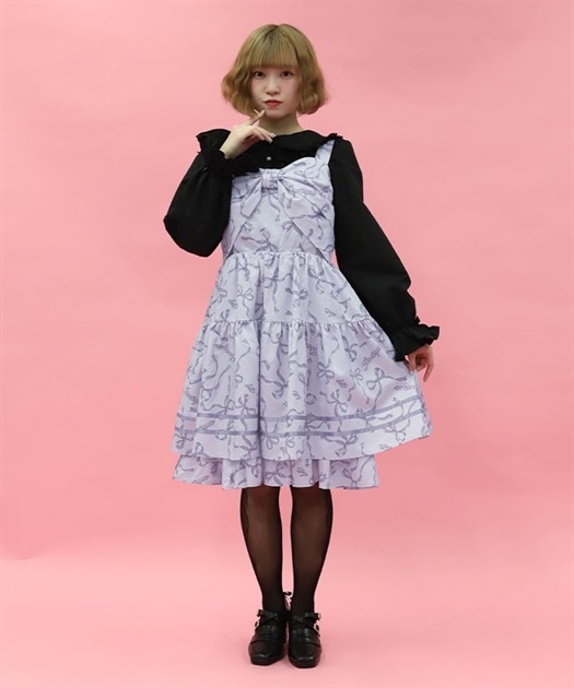 リボン柄ドールジャンパースカート | POETIQUE | axes femme online shop