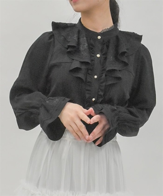 ピンタック使フリルブラウス | axes femme online shop