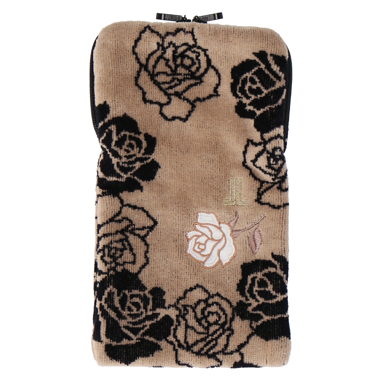 婦人ミニタオルポーチ ロング ローズ #083a ベージュ – INTERMODE KAWABE
