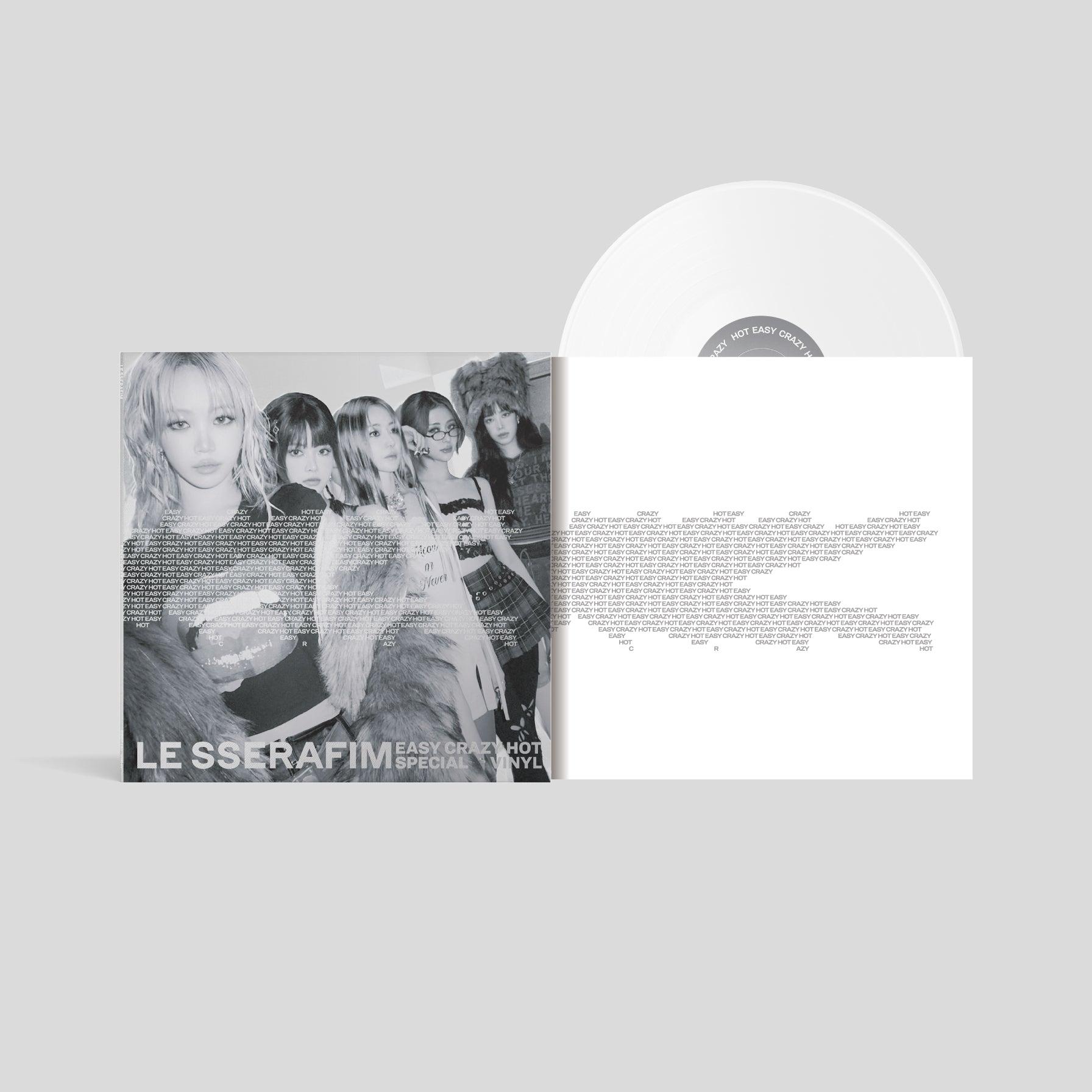 EASY-CRAZY-HOT' SPECIAL VINYL [SILVER WHITE] - LE SSERAFIM