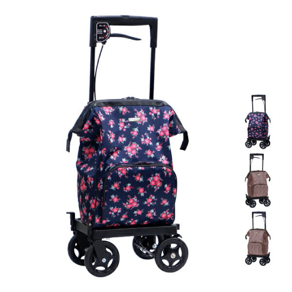 ショッピングカート 4輪 横押し 高齢者 キャリーバッグ メロディ