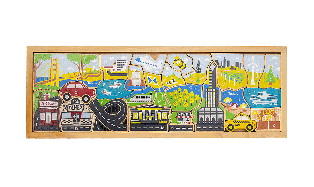 City A-Z Wood Puzzle – Museum of the City of New York