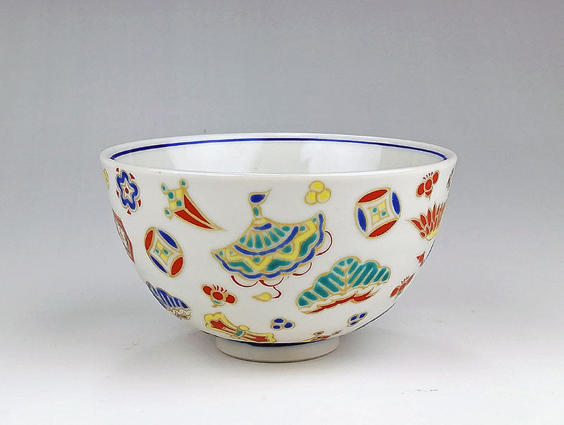 九谷焼 色絵飯碗 宝尽くし – 漆陶舗あらき 輪島塗 九谷焼 山中塗 公式