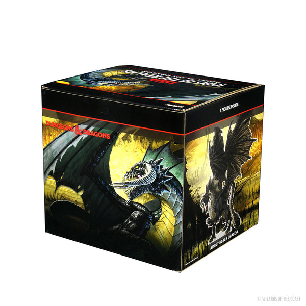 D&D Icons of the Realms: Adult Black Dragon Premium Figure – WizKids