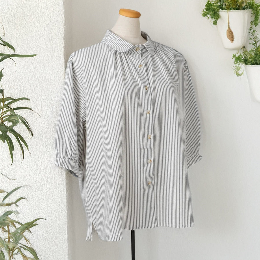 ピンストライプブラウス – to blossom