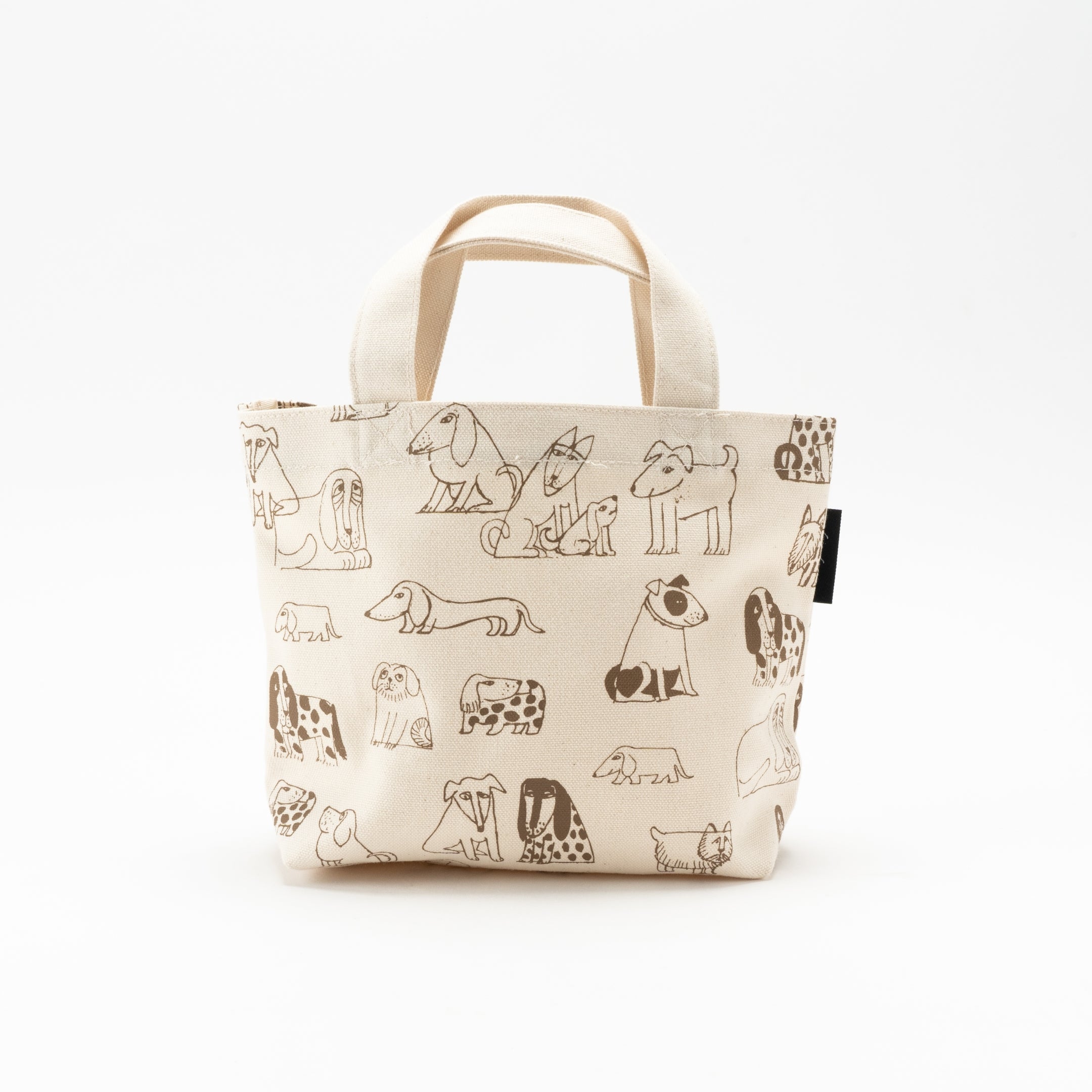 ふっくら食パンみたいなボストンバッグ フランシュリッペ犬の行進