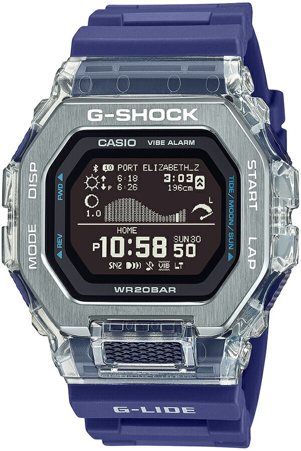 G-SHOCK G-LIDE Gleaming Wave GBX-100S-2JF メンズ 電池式 Bluetooth