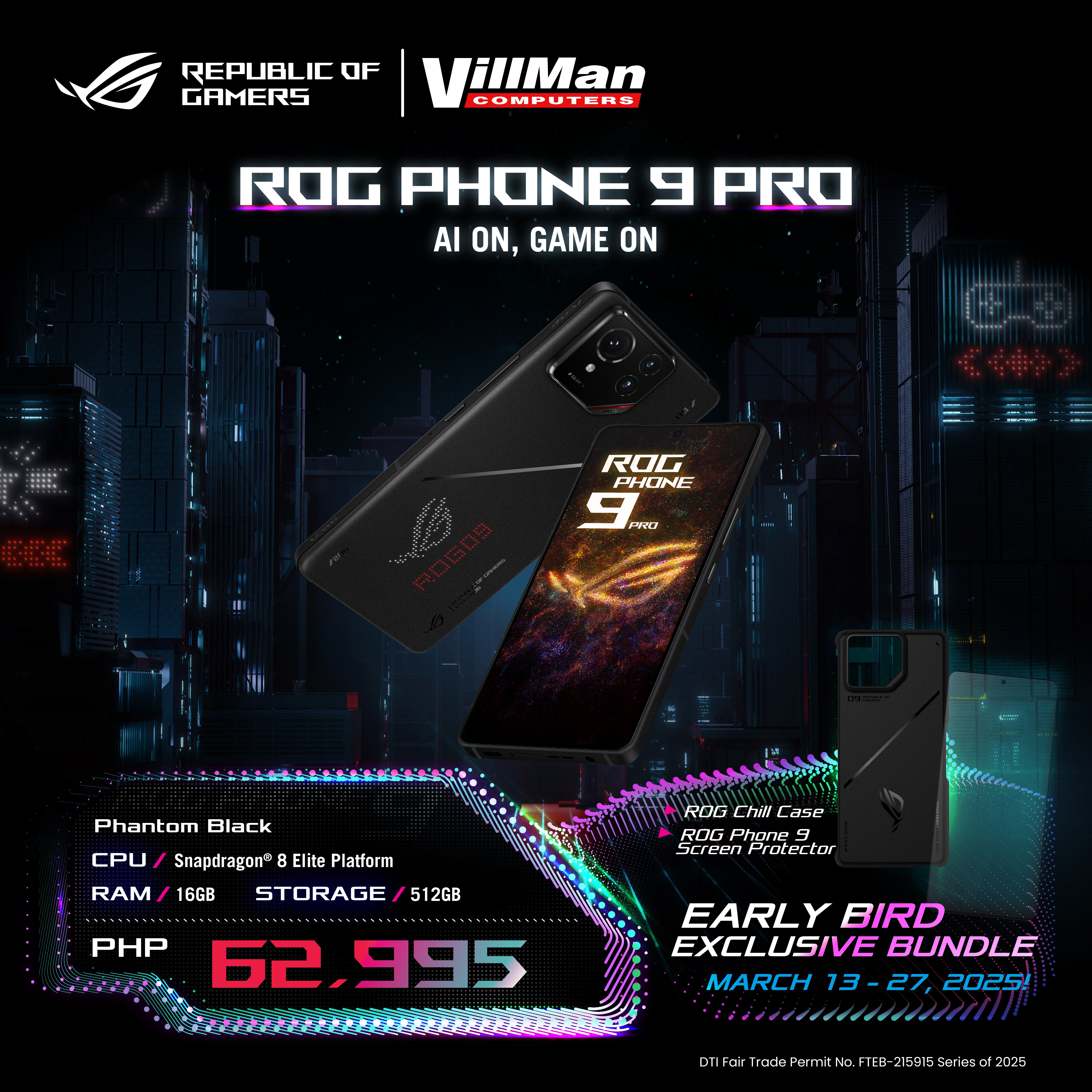 Asus ROG Phone 9 Pro 16GB/512GB (Phantom Black)