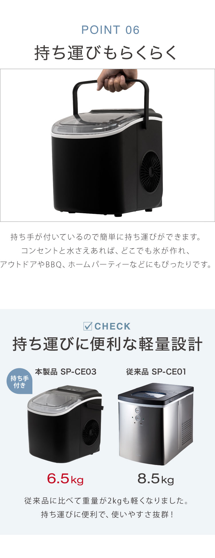 家庭用製氷機 SP-CED03 | simplus シンプラス Official Site