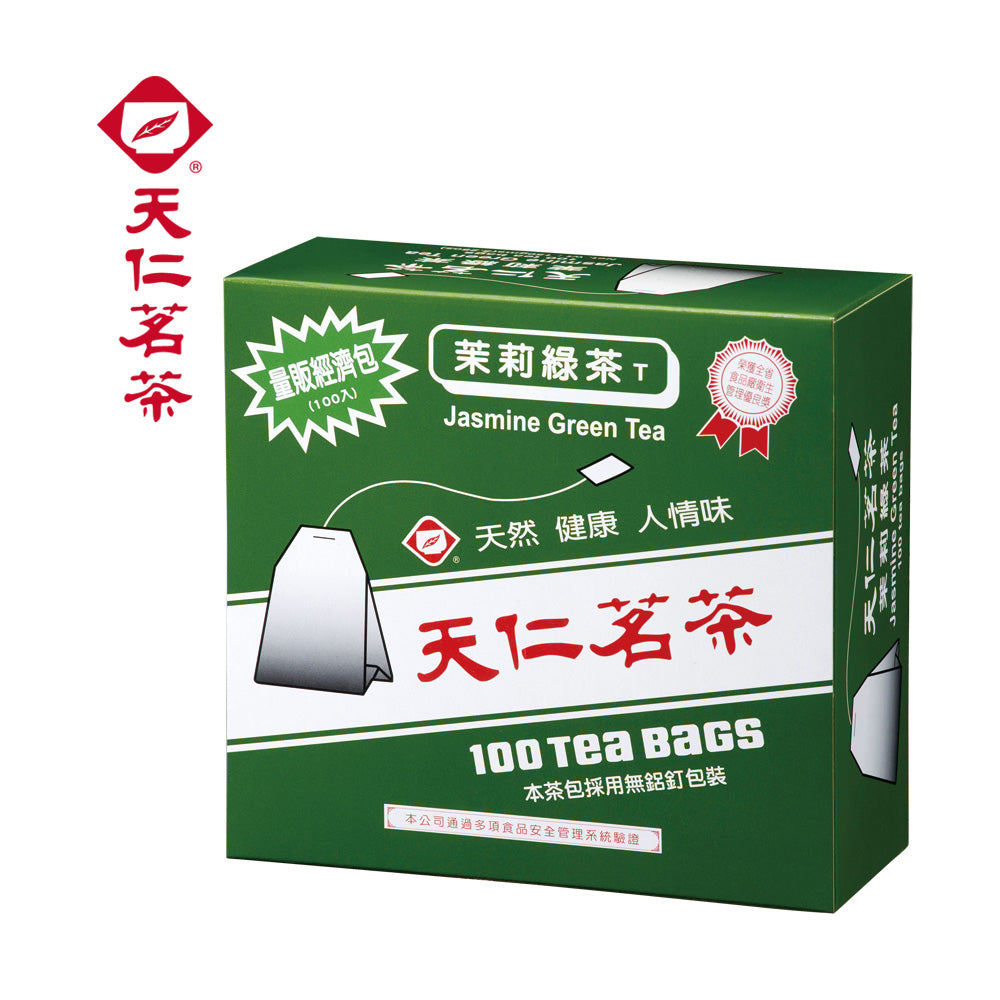 天仁 徳用 ジャスミングリーンティー｜茉莉綠茶 量販經濟包｜1.5gx100