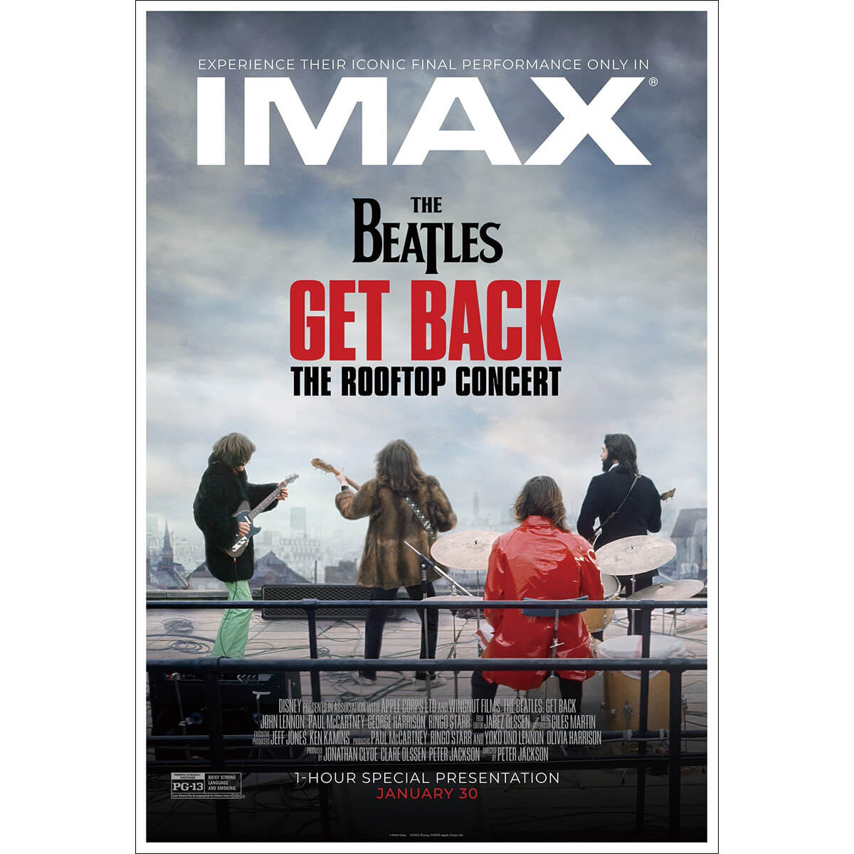 ビートルズポスター「ザ・ビートルズ：Get Back - 3種セット 」BEATLES