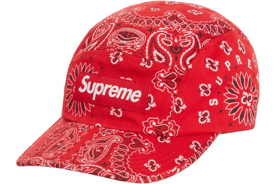 Supreme Bandana Camp Cap Red – The Hat Circle by X Terrace