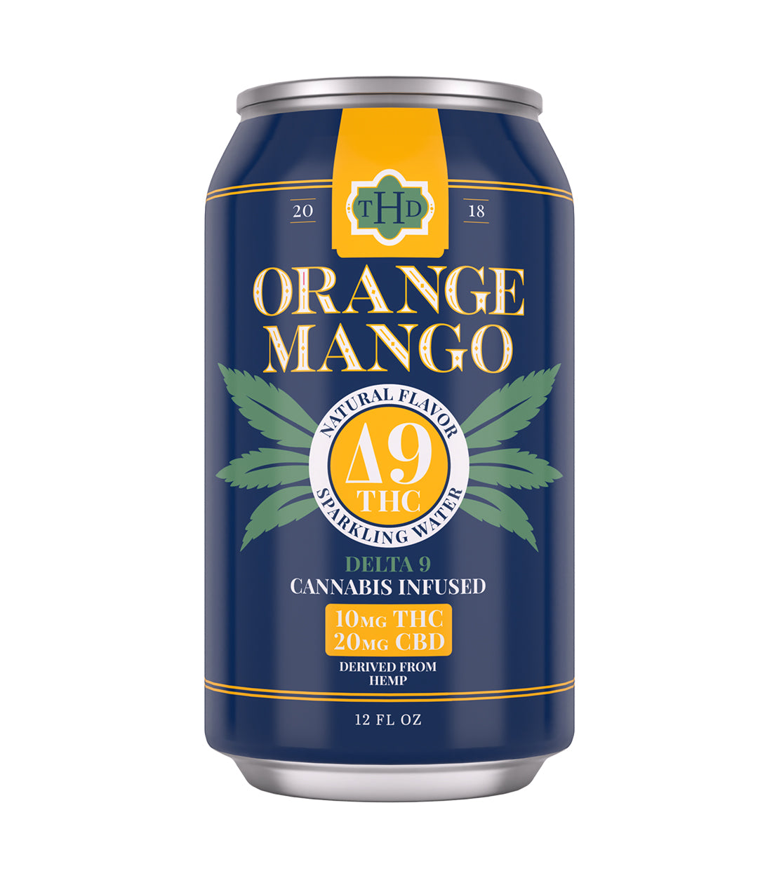 Orange Mango Sparkling Elixir | 10 MG Delta-9 THC | 12 Oz Can
