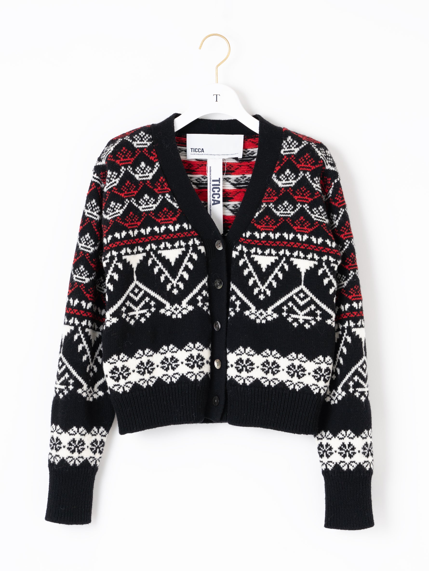 ノルディックニットカーディガン/TBDA-414