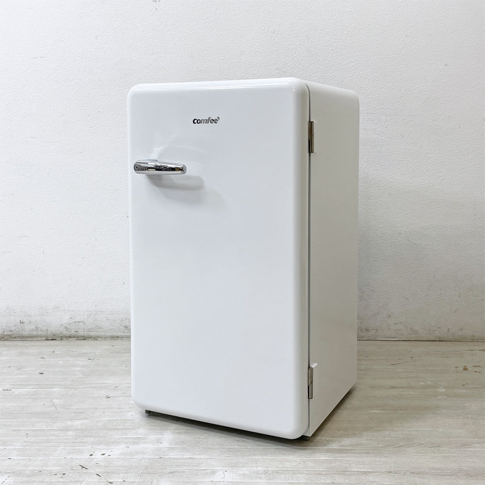 コンフィー COMFEE' 1ドア 冷蔵庫 93L 右開き RCD93WHS レトロデザイン