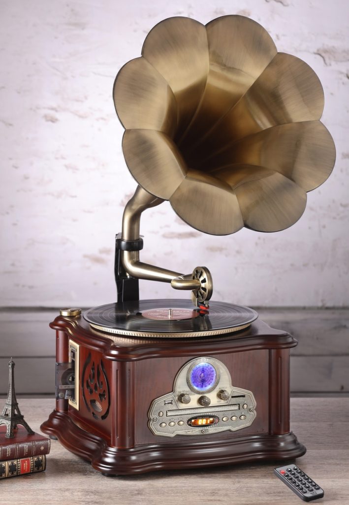 高級 天然木調仕上げ 蓄音機型プレーヤー RP-013C – TOHSHOH