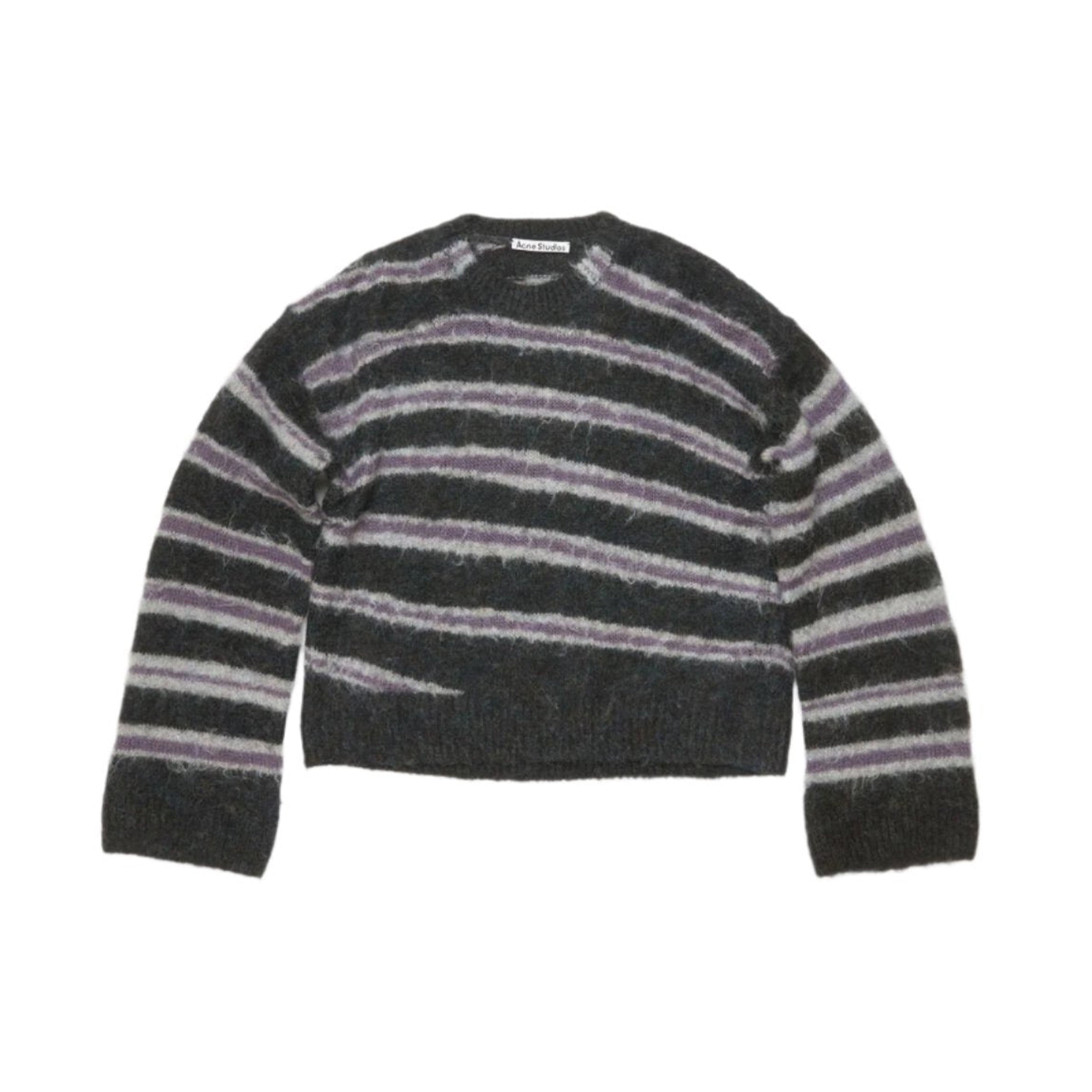 Mohair Blend Jumper (Dark Grey Melange/Mult) – tons-shop