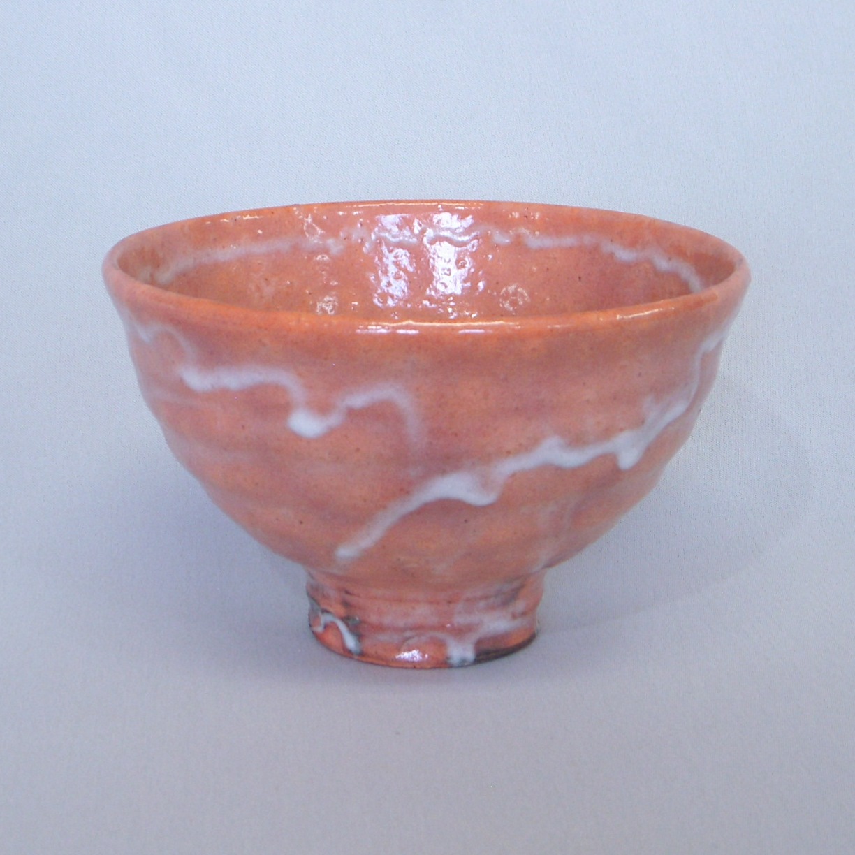 紅萩手井戸型茶碗】萩焼窯元陶華山 松尾藻風窯