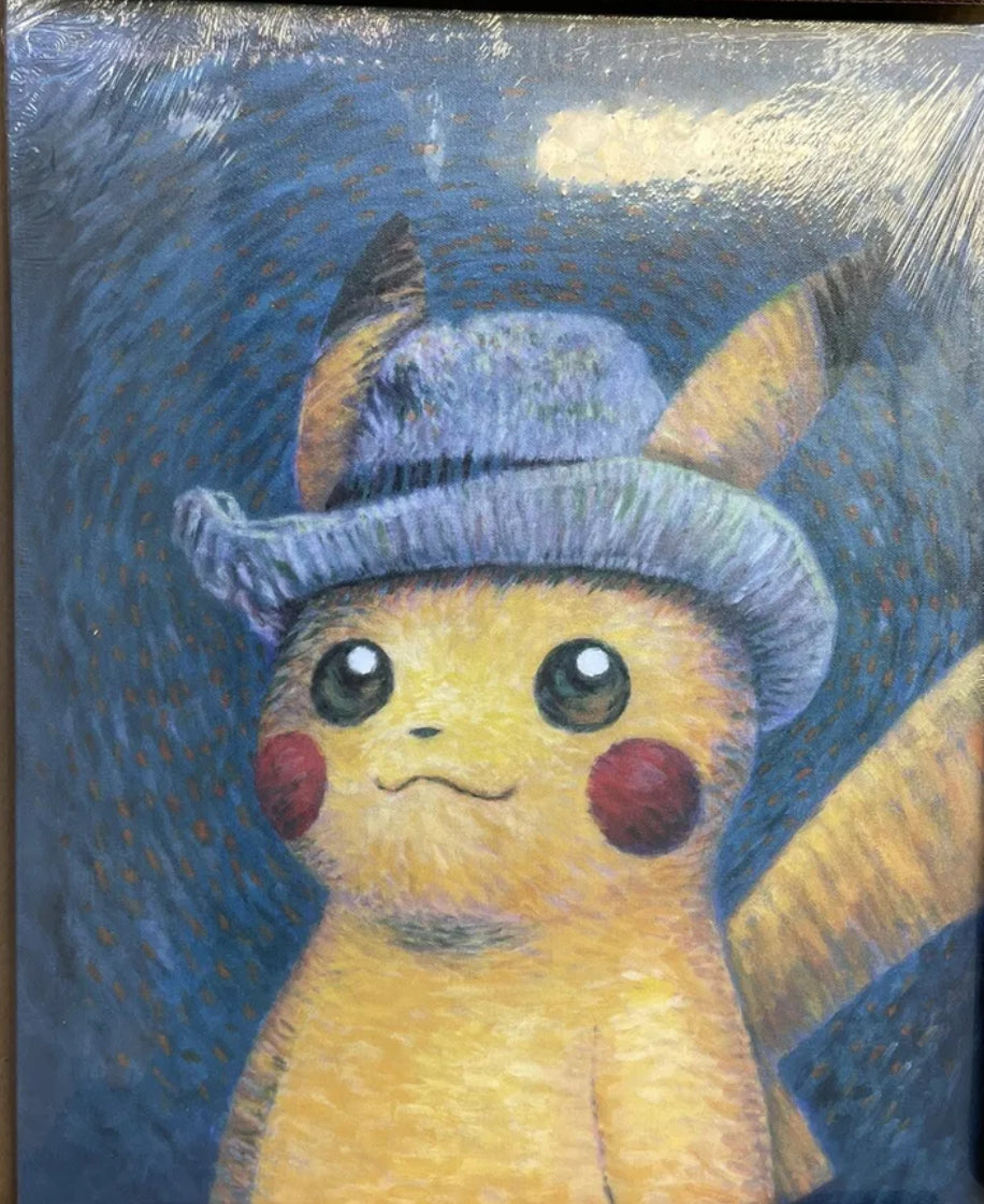 Pokémon - Pikachu inspired by Self-portrait with Grey Felt Hat