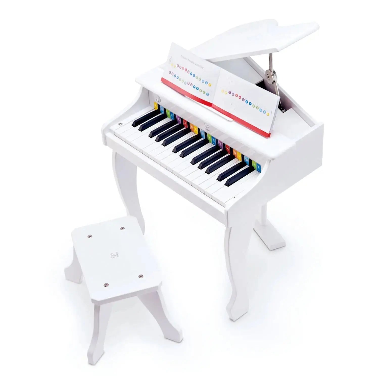 Hape Deluxe White Grand Piano Thirty Key Piano Toy - Hape Toys