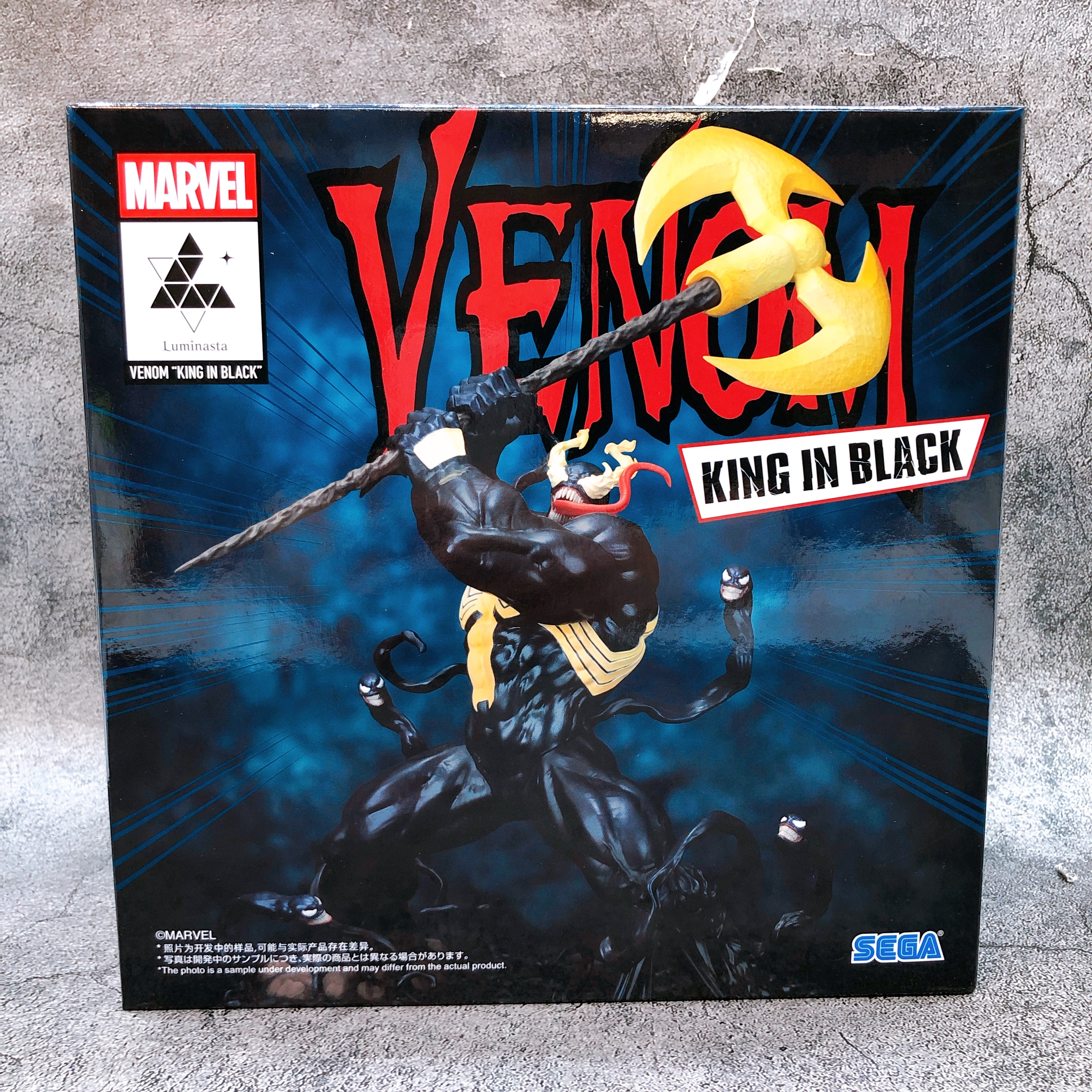 MARVEL Venom King in Black Luminasta Figure SEGA from Japan Sealed NEW