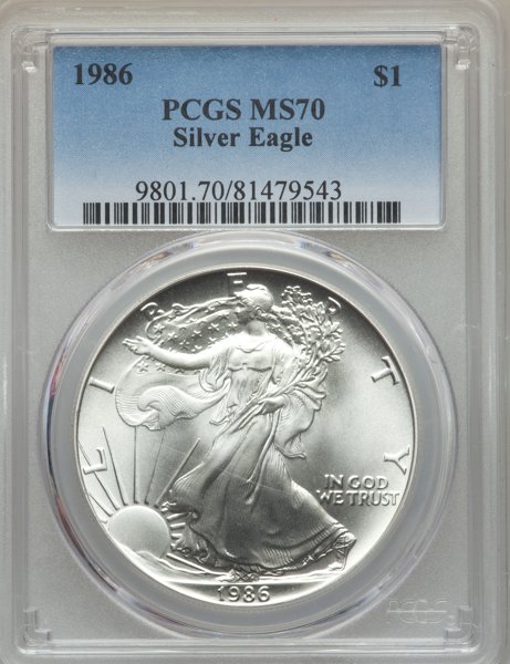 アメリカ【1ドル】シルバーイーグル銀貨2001-W PCGS PR70DCAMマー