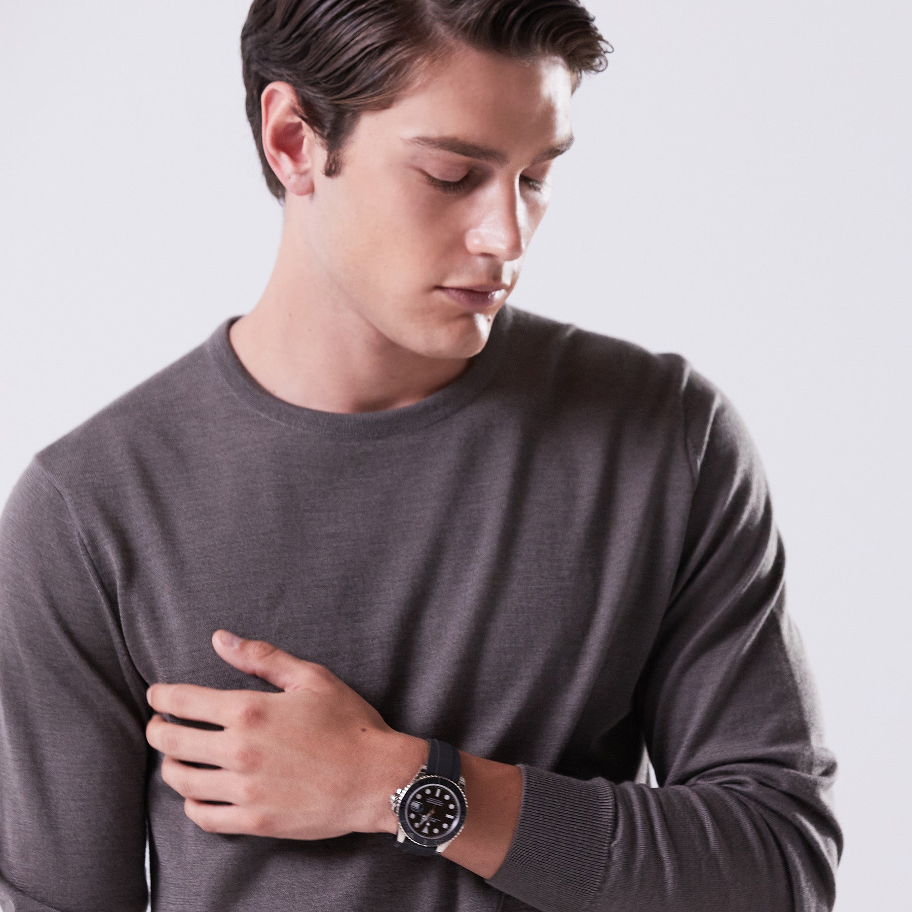 30/70 trenta settanta | ottimo：クルーネックプルオーバー（＃7414