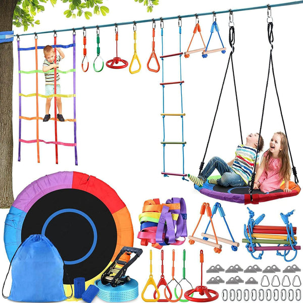 50FT Ninja Warrior Obstacle Course for Kids – Trekassy