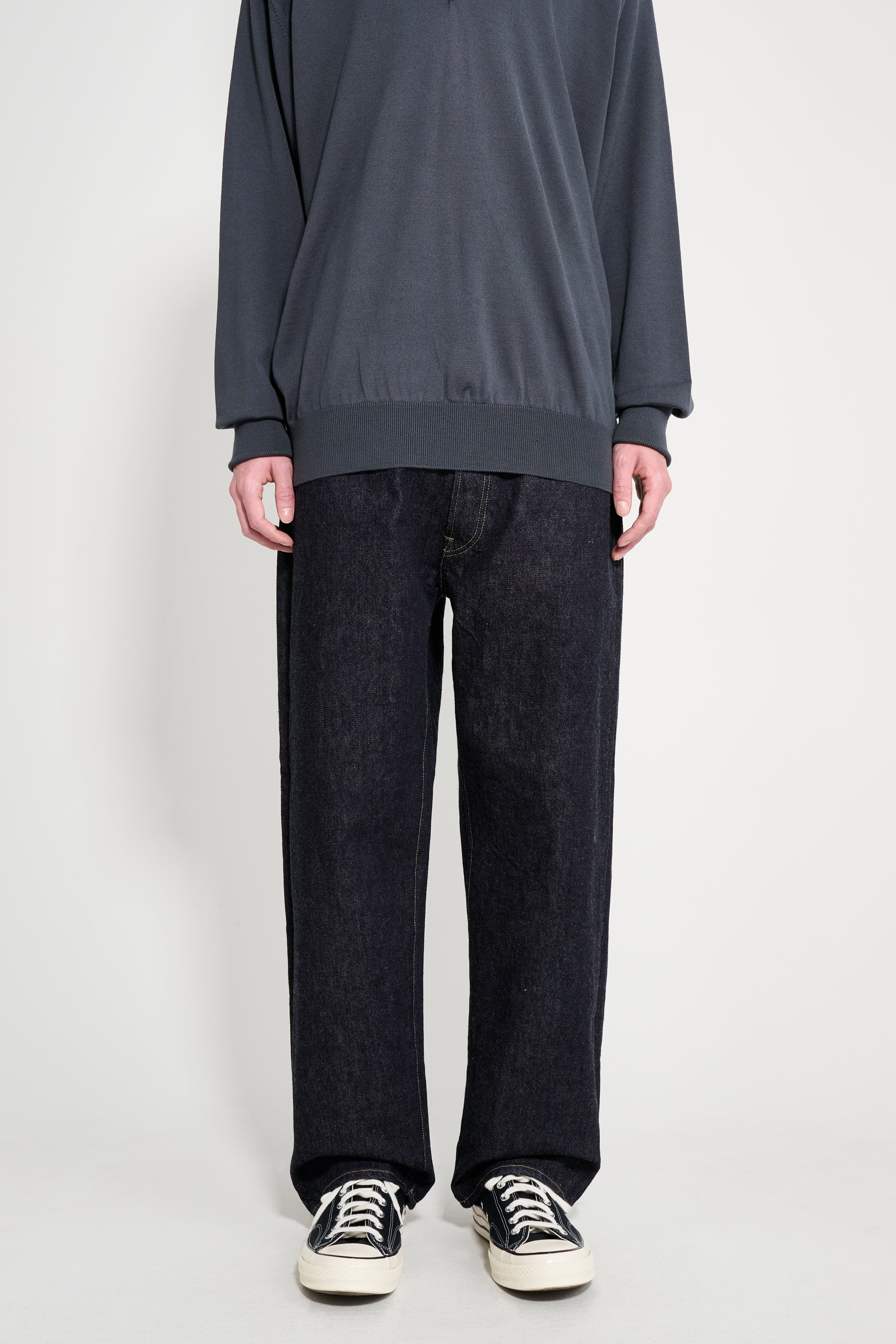 A.PRESSE Washed Denim Wide Pants Indigo – Très Bien