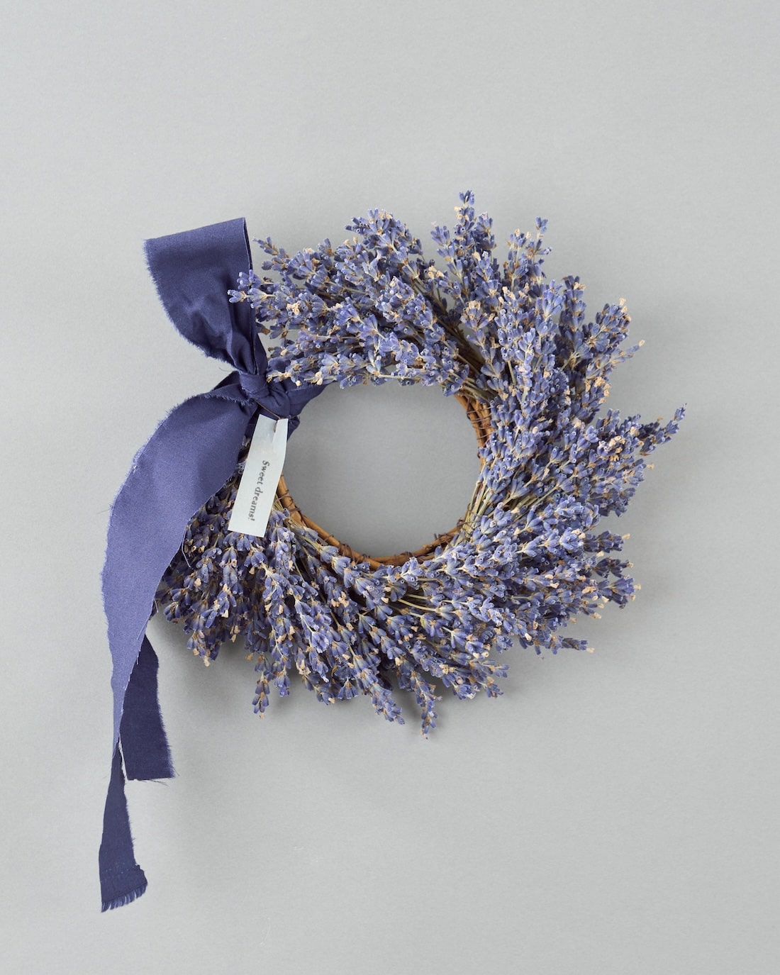 ラベンダーのミニリース- 土と風の植物園