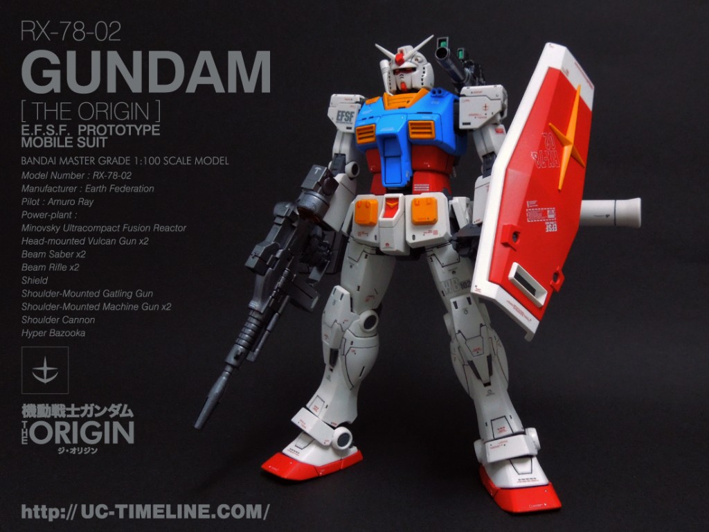 MG ガンダム（GUNDAM THE ORIGIN版）完成報告。 – UC-TIMELINE