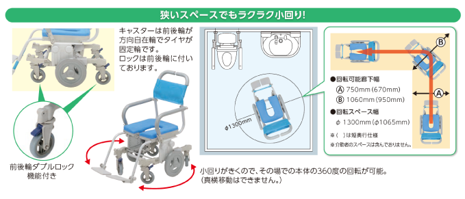 シャトレチェア6輪 - ウチヱ株式会社