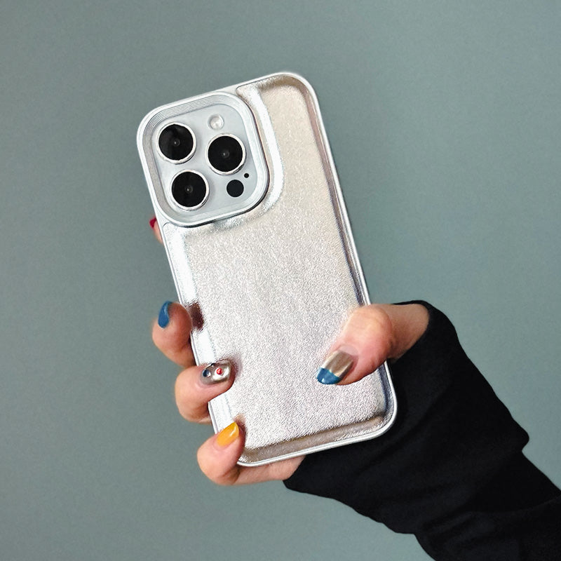 iPhone14 Pro】シルバーパフケース – UNiCASE