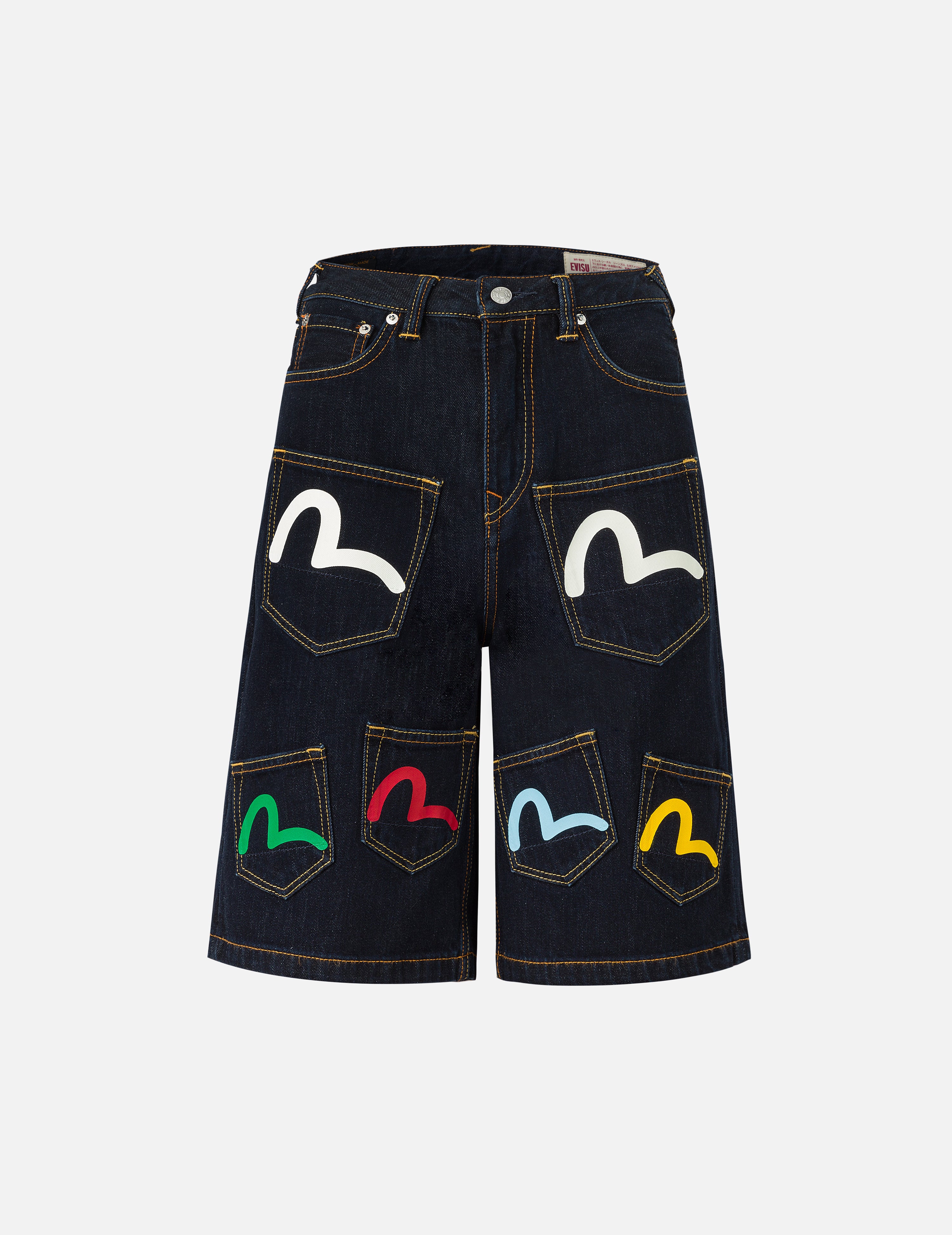 Multi-Pocket Fashion Fit Denim Shorts – EVISU