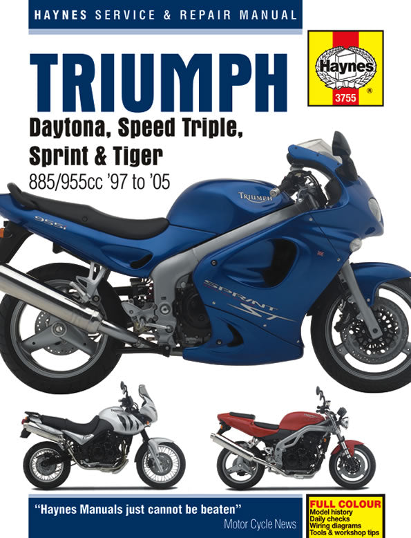 Triumph Daytona, Speed Triple, Sprint & Tiger 885cc & 955cc models