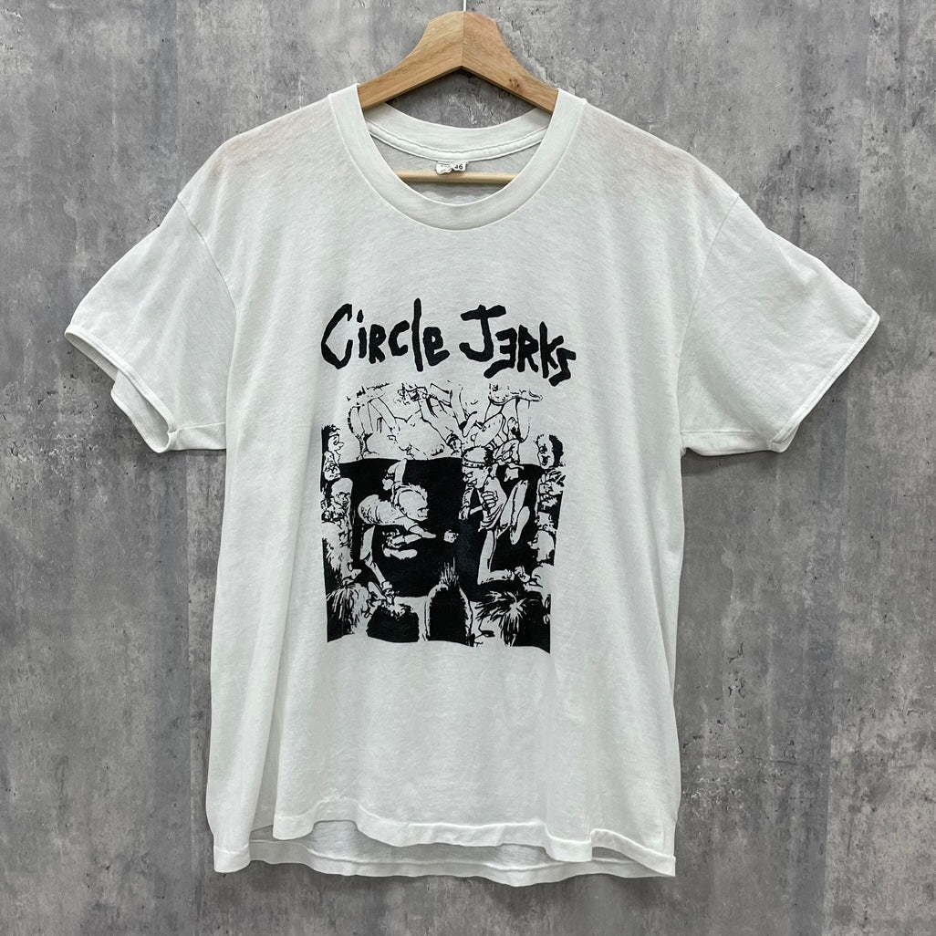 80s USA製 TOWNCRAFT Circle Jerks Tシャツ バンドT サークルジャーク