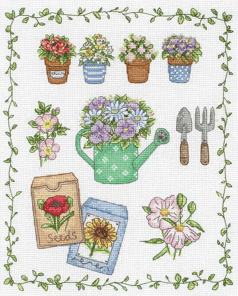 My Garden Cross Stitch Kit By Anchor – The Happy Cross Stitcher