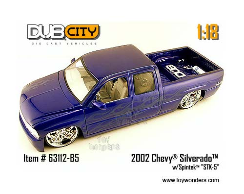 Jada Toys Dub City - Chevy Silverado (2002, 1:18, Candy Purple