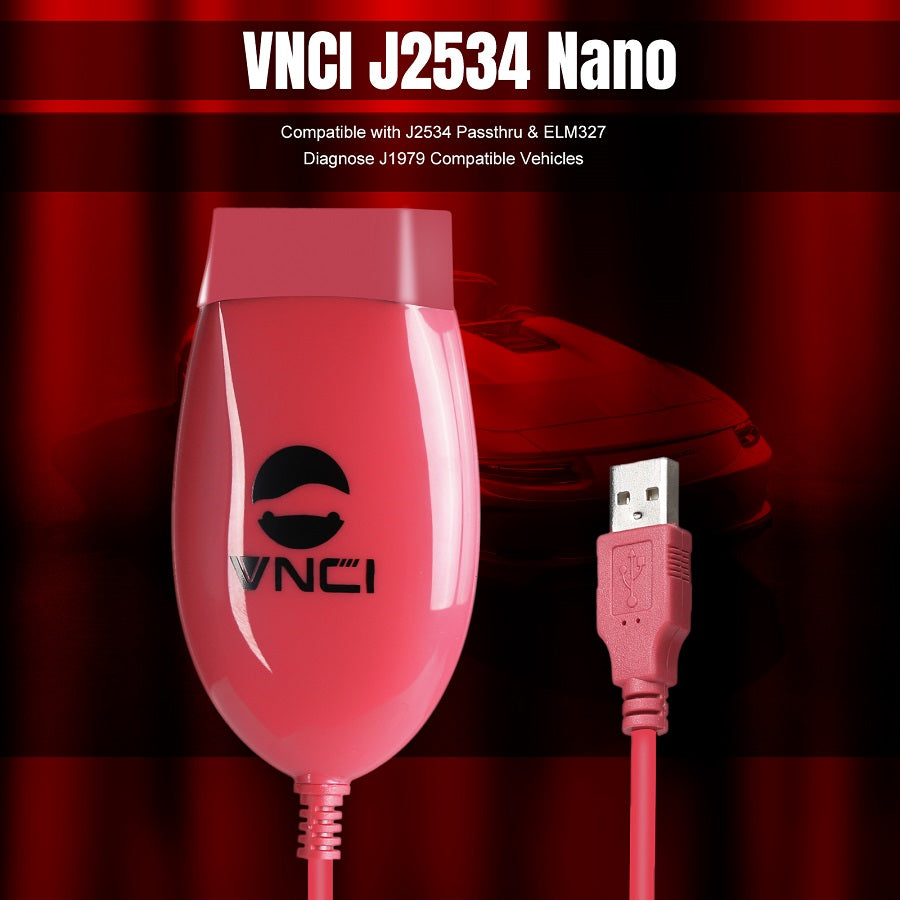 VNCI J2534 Nano Compatible with J2534 Passthru & ELM327 Diagnose J1979