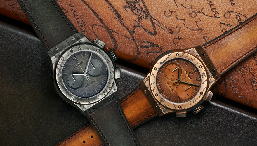 スクリットをケースに施こした「クラシック・フュージョン クロノ