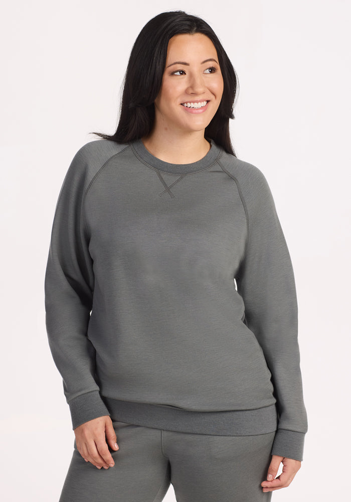 Women's Merino Wool Crew Neck Sweatshirt – Soft, Cozy & Stylish