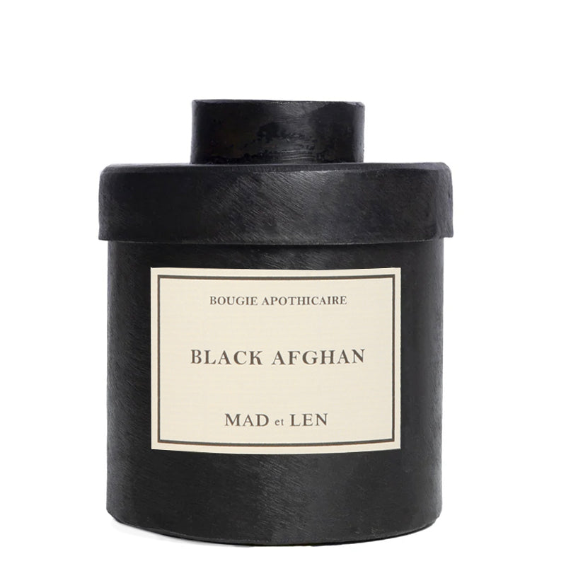 Black Afghan Candle - Bougie Apothicaire | Mad et Len | AEDES.COM