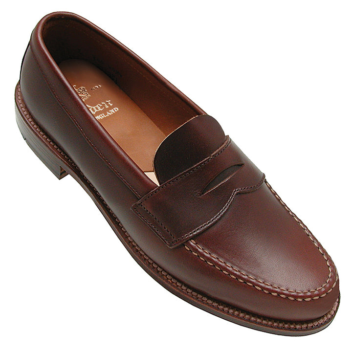 17831F Unlined Leisure Handsewn Penny Loafer LHS (Brown Chromexcel