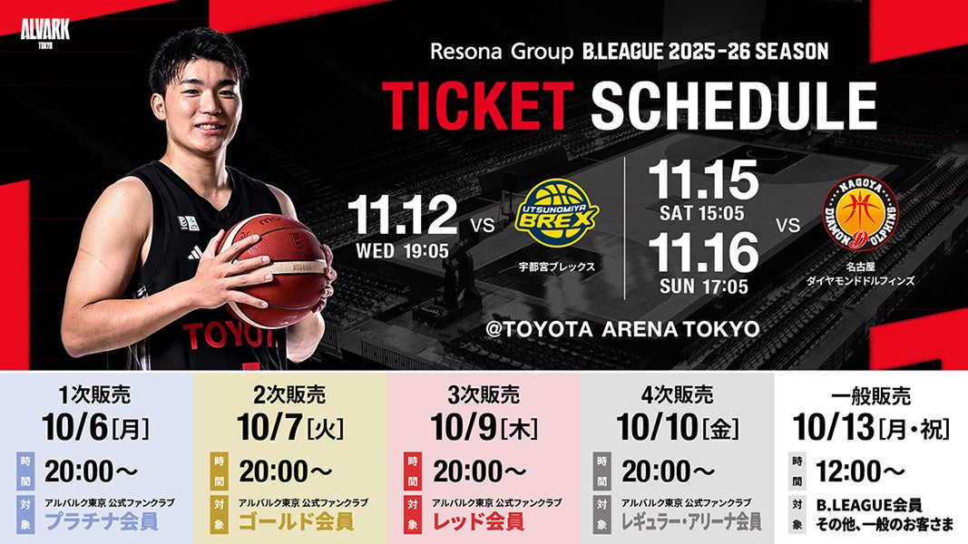 りそなグループ B.LEAGUE 2025-26 B1リーグ戦 第10節 宇都宮戦・第11節