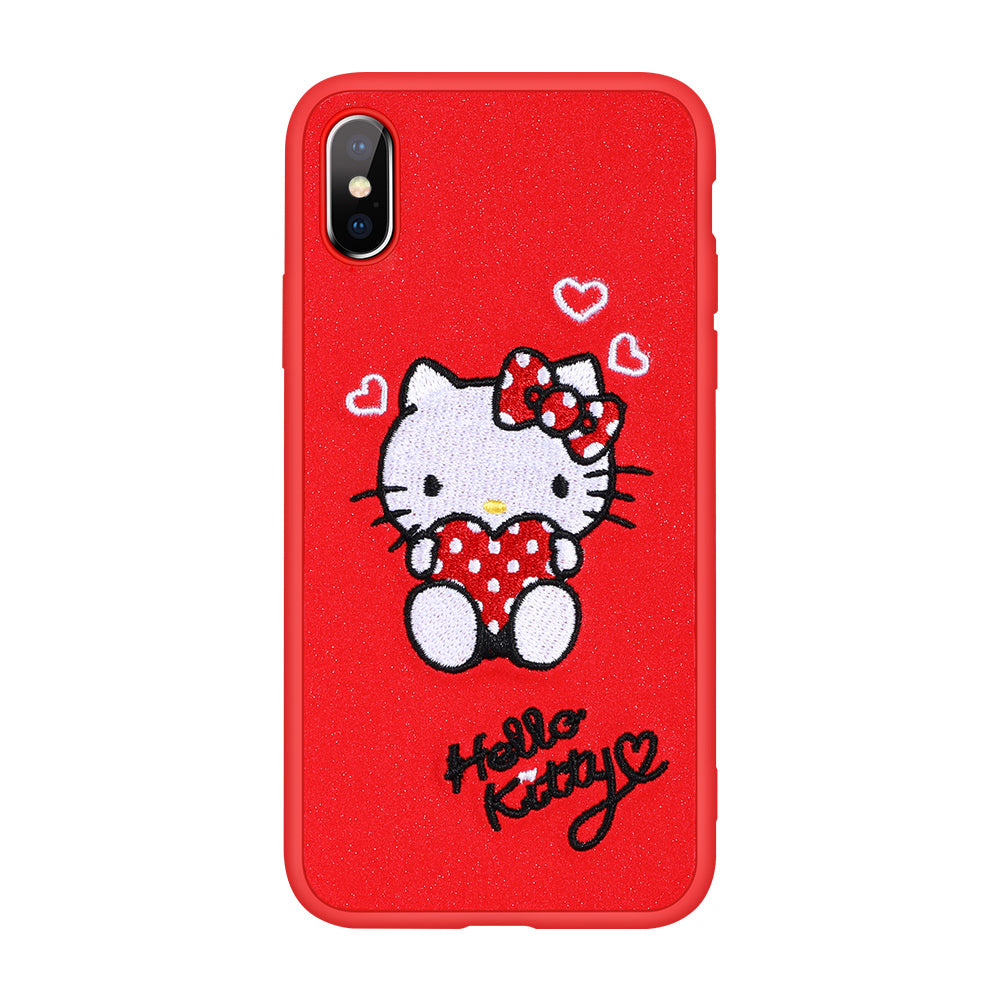 X-Doria Charm Hello Kitty 3D Embroidery Leather Case Cover for