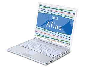 ソーテックのノートPC SOTEC WinBook,Afina AQ, AP