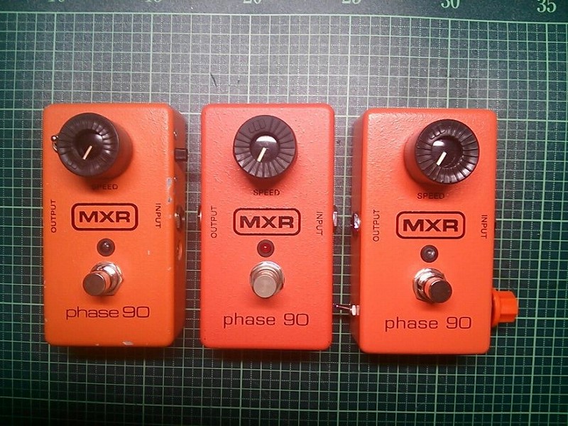 MXR Phase 90 三世代集合（1995年、2009年、2010年） | エフェクター