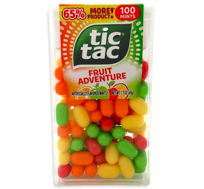 Tic Tac Fruit Adventure Dispensers: 12-Piece Box – Candy Warehouse