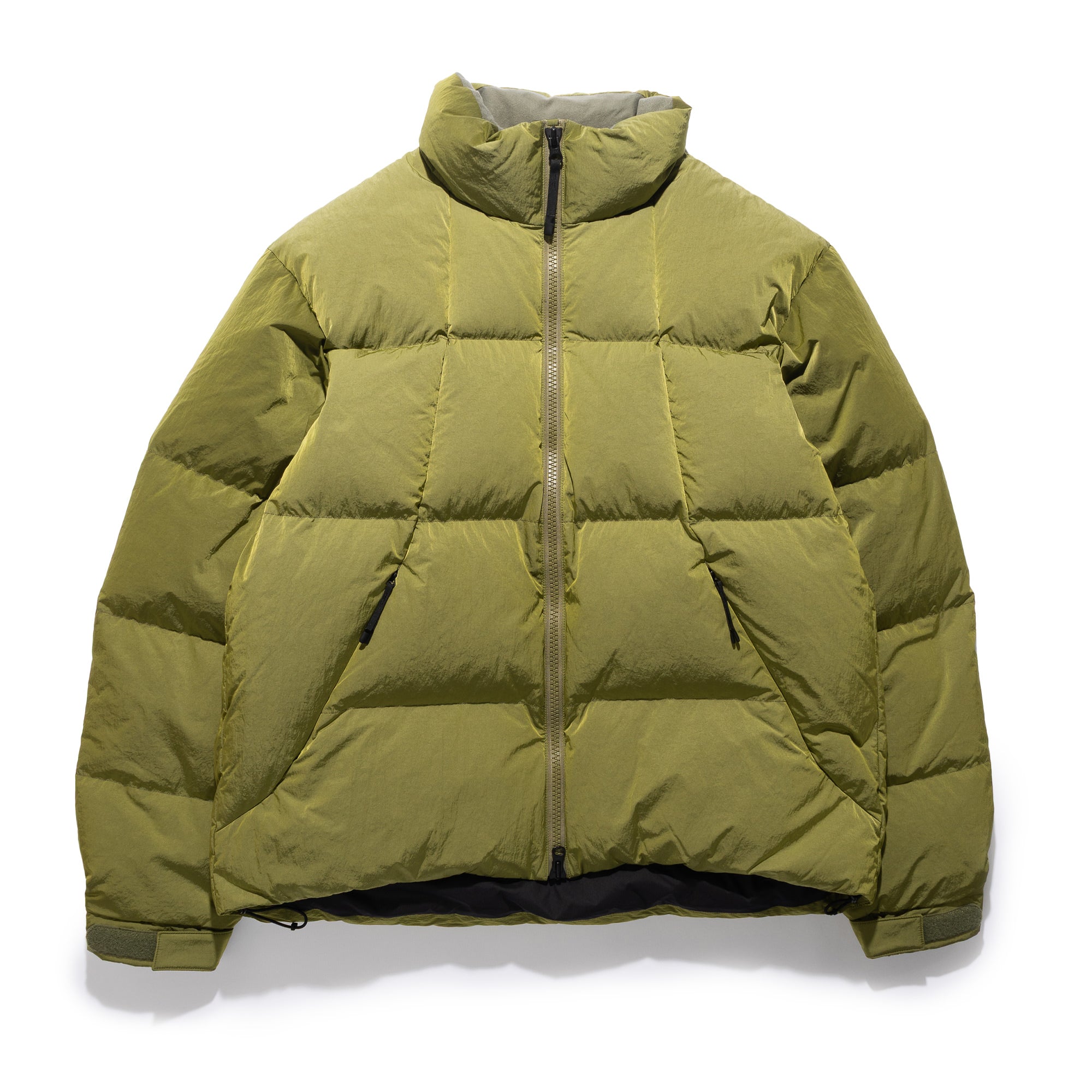 Dope Dyed Ripple Nylon Down Jacket Uji Tea GL25339 – Capsule