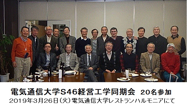 電気通信大学S46経営工学同期会